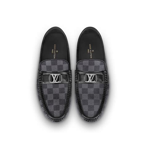 Louis Vuitton Damier Graphite canvas Hockenheim Moccasin 7.5 